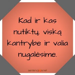 kantrybe ir valia