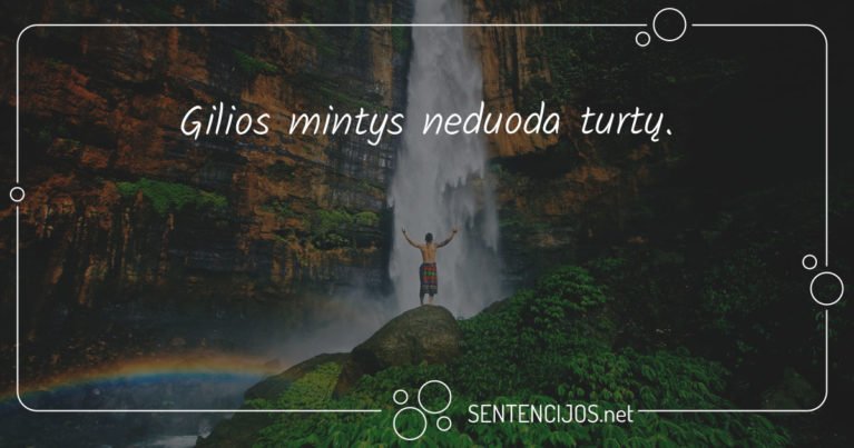 mintys apie pinigus