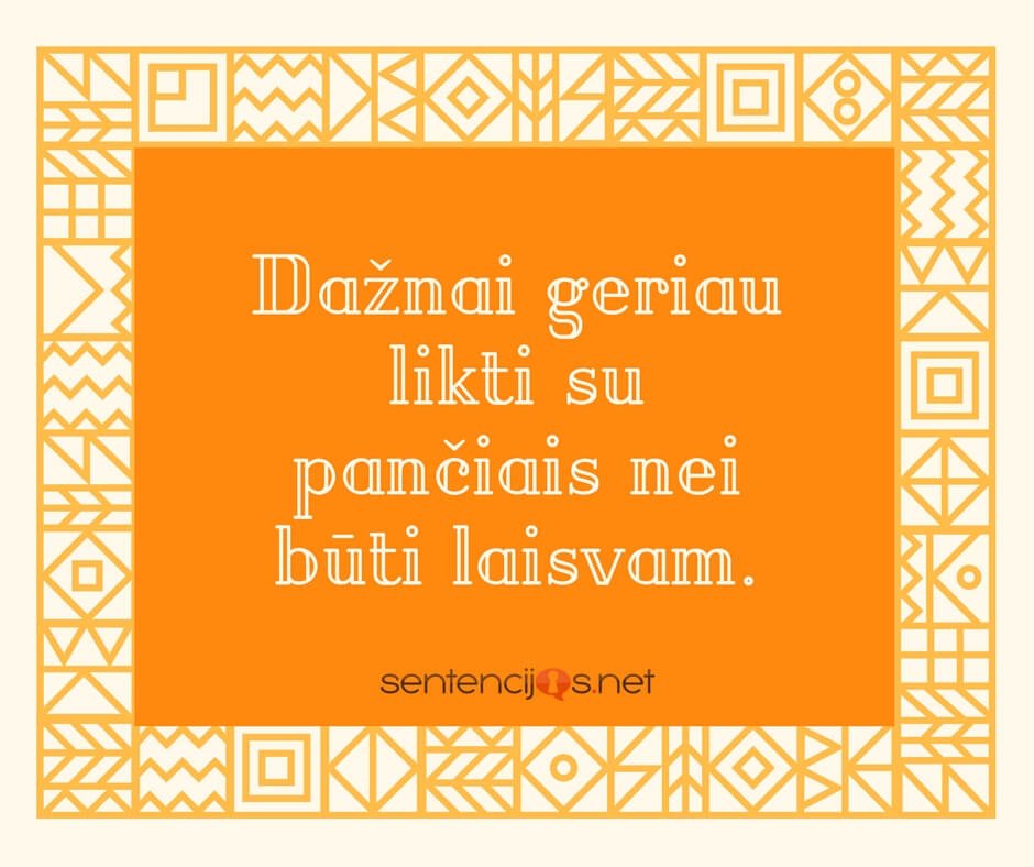 panciai ir laisve