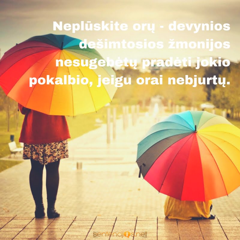 skeciai ir lietus