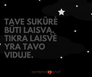 sukurtas buti laisvu