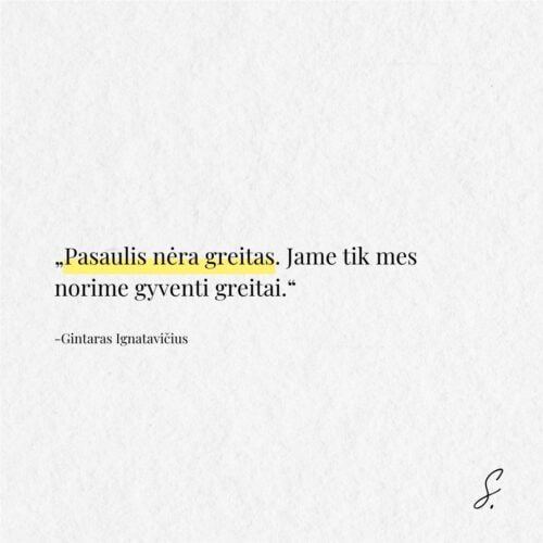 Gintaras Ignatavicius greitis