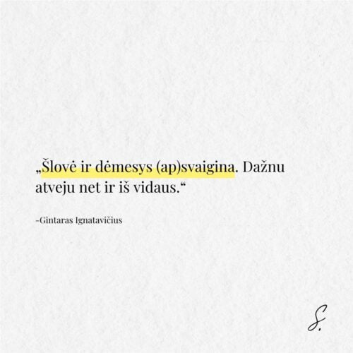 Gintaras Ignatavicius slove