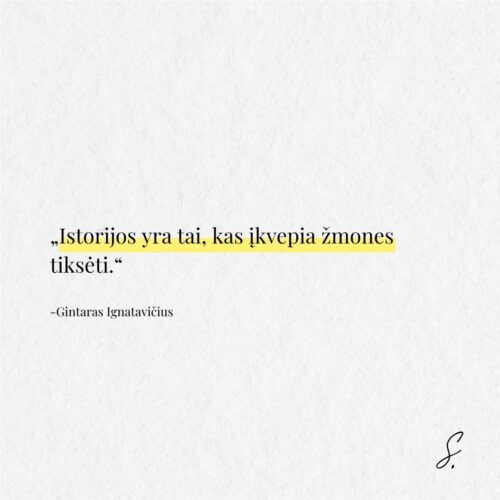 Gintaras Ignatavicius ikvepimas