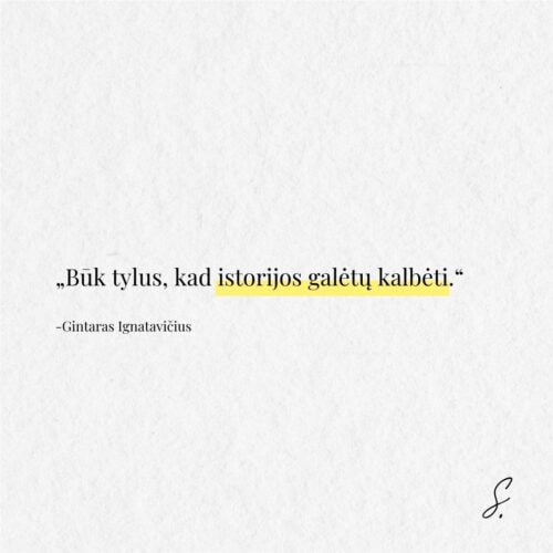 Gintaras Ignatavicius kalbeti