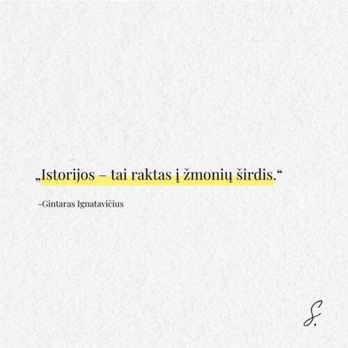 Gintaras Ignatavicius istorijos