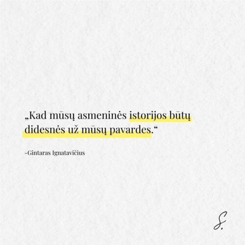 Gintaras Ignatavicius musu istorijos