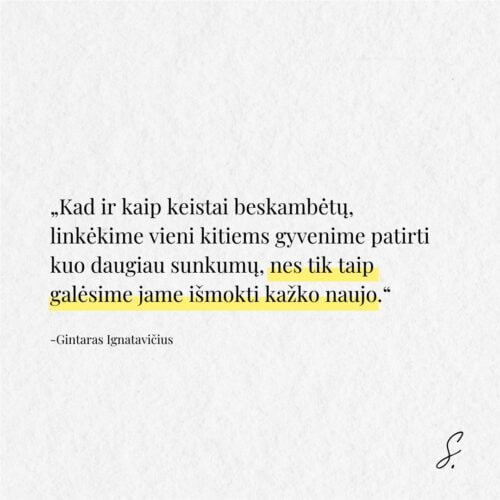 Gintaras Ignatavcius sunkumai