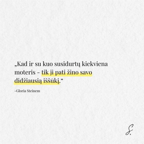 Gloria Steinem moterys