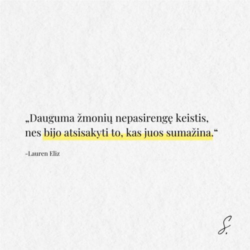 Lauren Eliz baime keistis