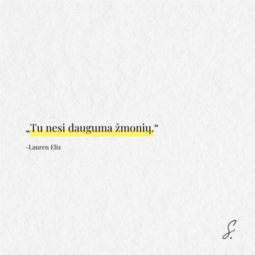 Lauren Eliz unikalumas