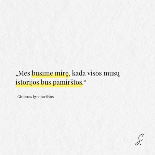 Gintaras Ignatavicius vpamirstos istorijos